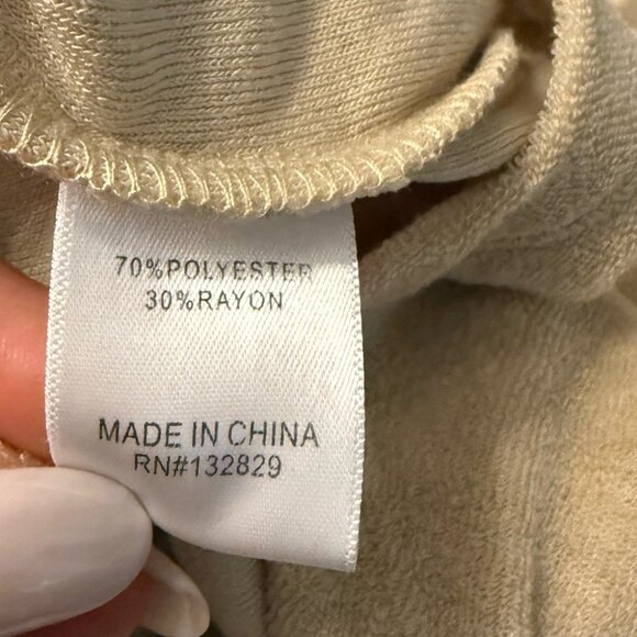 Lovers + Friends Kaia Cream Terry Cloth Button Front Top - Picture 8 of 9